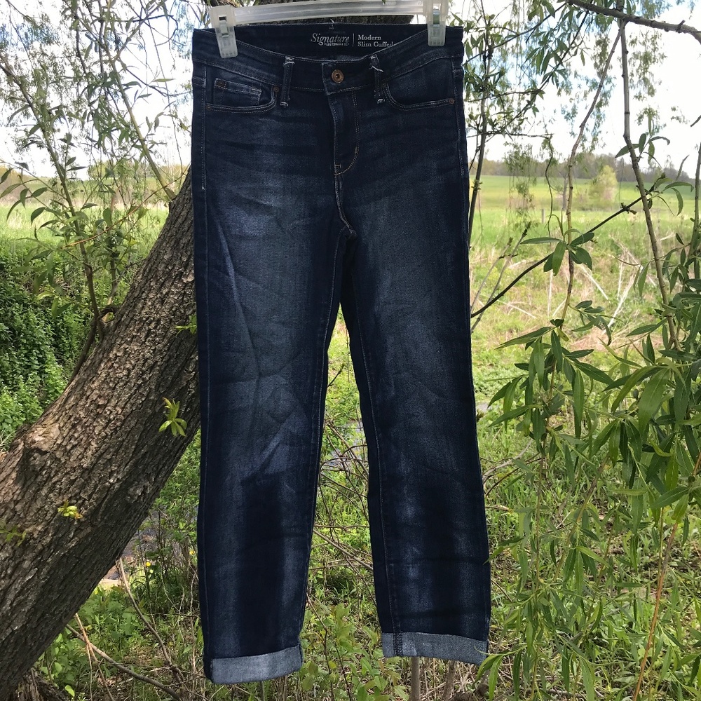 🌻Trendy Modern Slim Rolled Cuff Jeans-NWOT